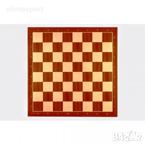 шах дъска RPF МАХАГОН, ПОЛЕ 55 ММ, С НОТАЦИЯ, снимка 2 - Шах и табла - 37592323