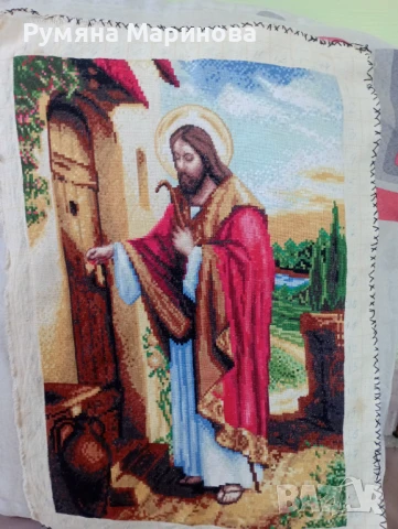 ,Исус чука на вратата, без рамка, снимка 1