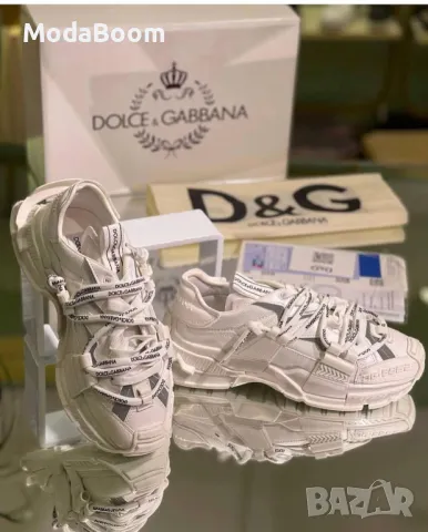 Dolce & Gabbana дамски бели маратонки 