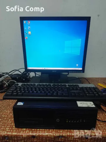 Компютър с подарък монитор+клавиатура+мишка+кабели., снимка 1