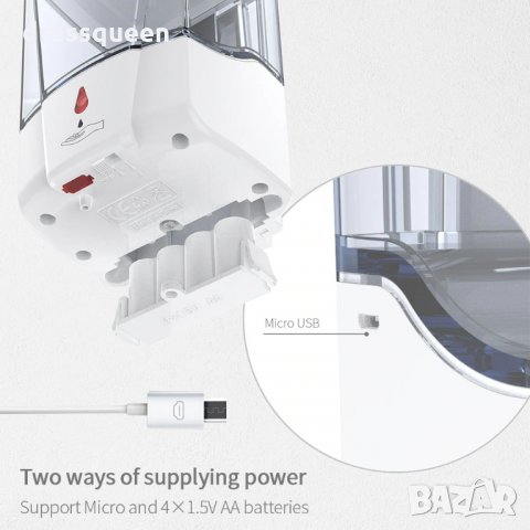 2820 Дозатор за течен сапун със сензор, снимка 9 - Други стоки за дома - 30531280