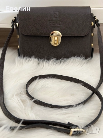 Кожена чанта fendi, снимка 6 - Чанти - 52059713