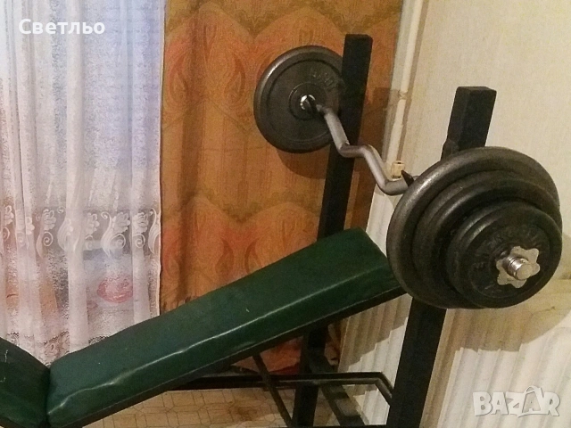 Лежанка за вдигане на тежести и Фитнес, снимка 3 - Фитнес уреди - 54267804