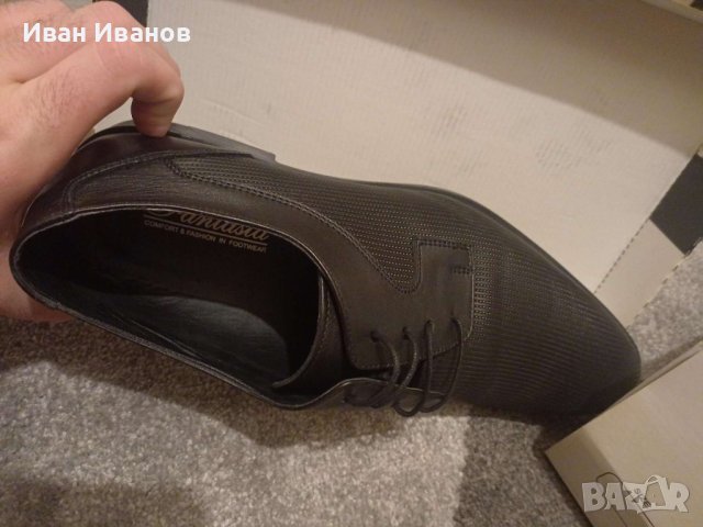 Официални мъжки обувки Fantasia , снимка 6 - Официални обувки - 42527706