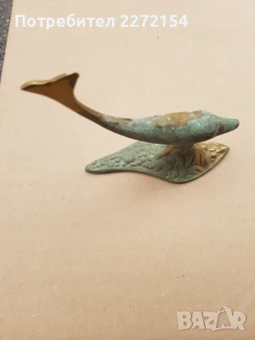 Бронзова пластика статуетка фигурка делфин