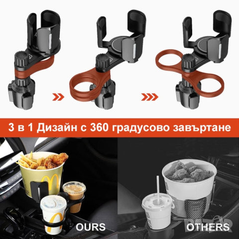 Стойка за чаша 3 в 1, снимка 3 - Аксесоари и консумативи - 44776310