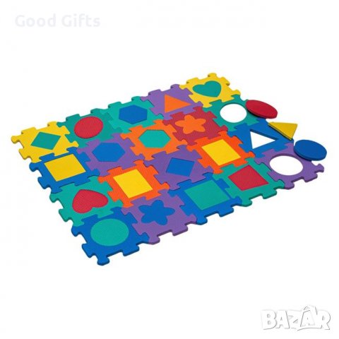 Детски подов пъзел Геометрични фигури 15x15 см (20 части), снимка 3 - Други - 39184159