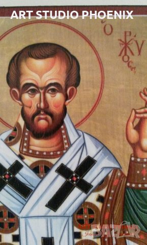 Икона на Свети Йоан Златоуст icona Sveti Ioan Zlatoust, снимка 2 - Картини - 13559840
