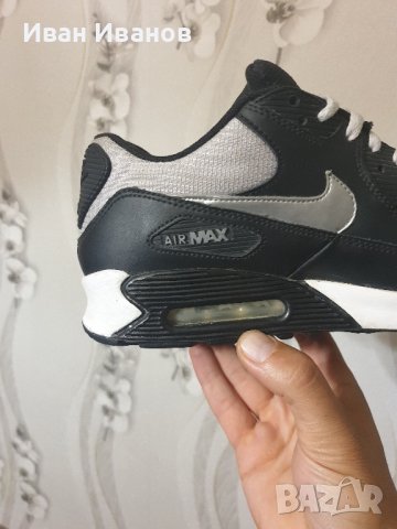 оригинални маратонки Nike Air Max 90 Black номер 42.5, снимка 13 - Маратонки - 42630010