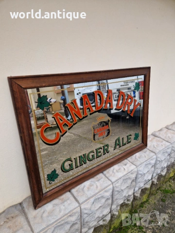 Страхотно голямо антикварно рекламно огледало , снимка 4 - Антикварни и старинни предмети - 53210357