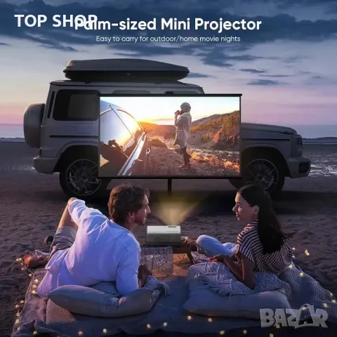 Мини проектор, 5G WiFi Bluetooth проектор Full HD 1080P, малък проектор, снимка 3 - Друга електроника - 48747922