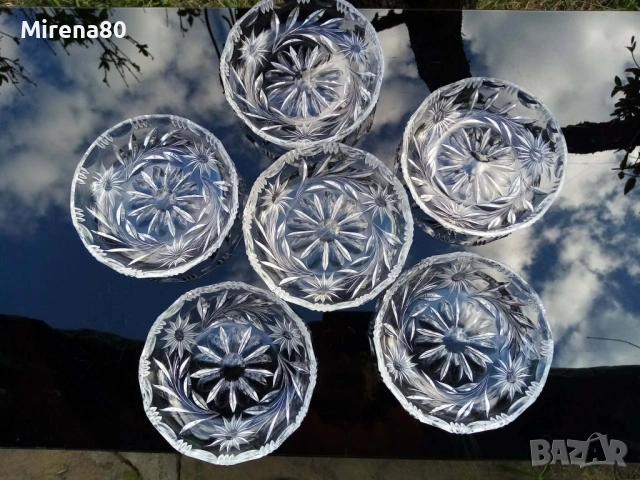 Кристални чинийки - 6 бр.