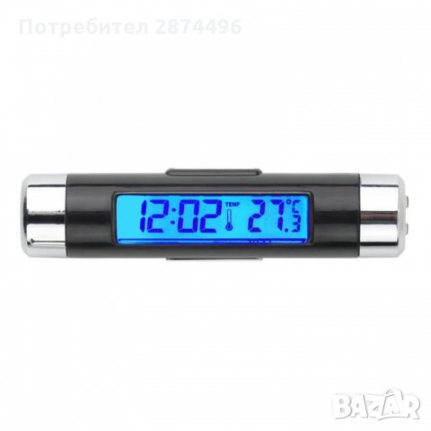 K01 ДИГИТАЛЕН ЧАСОВНИК И ТЕРМОМЕТЪР ЗА КОЛА, снимка 5 - Аксесоари и консумативи - 34556812