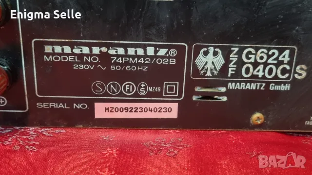 Vintage усилвател Marantz PM-42 , снимка 3 - Ресийвъри, усилватели, смесителни пултове - 50197462