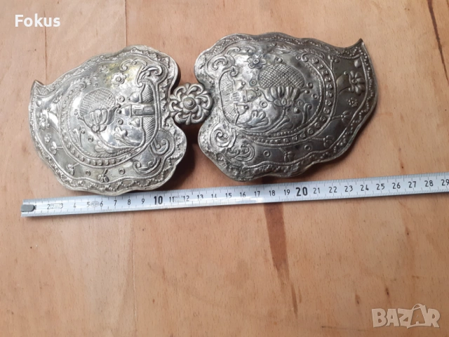 Голяма стара автентична възрожденска пафта пафти чапрази, снимка 6 - Антикварни и старинни предмети - 53270102