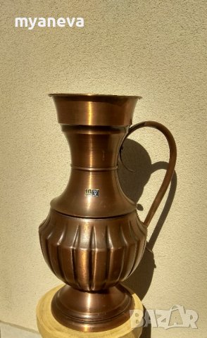 Голяма , масивна медна ваза или поставка за чадъри от Германия , снимка 2 - Антикварни и старинни предмети - 42527419