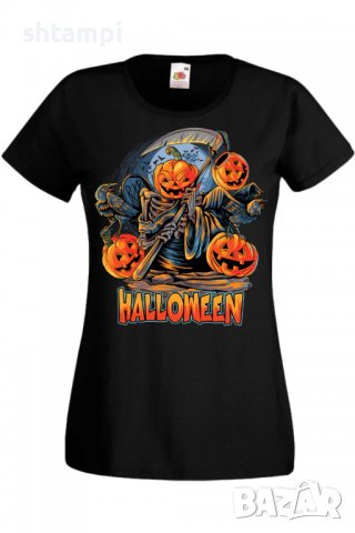 Дамска тениска Halloween 12,Halloween,Хелоуин,Празник,Забавление,Изненада,Обичаи,, снимка 2 - Тениски - 38146698