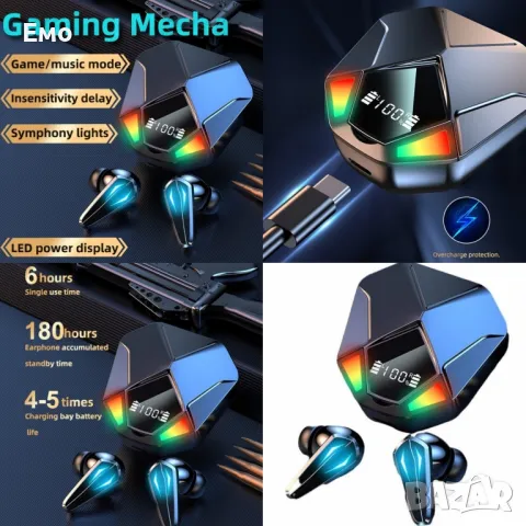 Безжични слушалки IRON MAN със зареждащ кейс X6 HF32