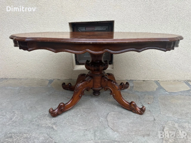 Винтидж холна маса в бароков стил, снимка 6 - Маси - 53958779