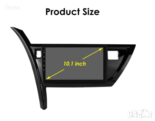 10.1инча автомобилна мултимедия GPS Навигация за Toyota Auris 2013 - 2016 Carplay- Android Auto, снимка 4 - Аксесоари и консумативи - 51663784