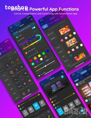Нова Govee RGBIC LED лента, 16,4 фута WiFi LED светлини, работещи с Alexa и Google Assistant..., снимка 6 - Лед осветление - 51637918