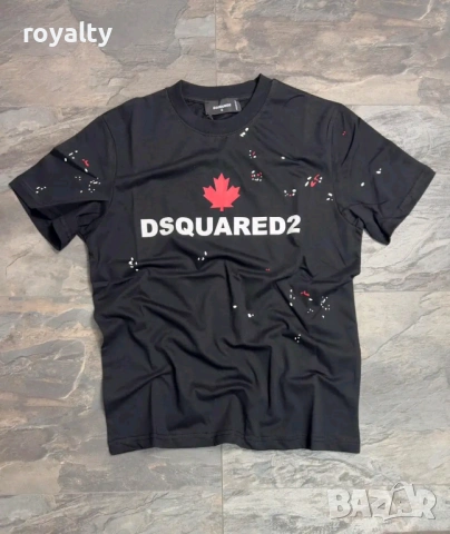DSQUARED2 Нова Черна Мъжка Тениска 