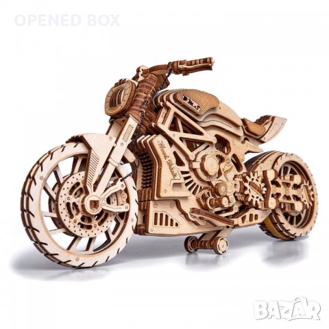 Дървен конструктор Wood Trick Motorcycle DMS, снимка 2 - Конструктори - 35191948