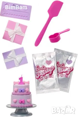 Оригинална куклa Barbie® Party Unboxed - Рожден Ден  / 10 изненади, снимка 3 - Кукли - 49091784
