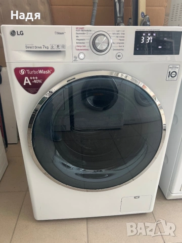 Пералня LG-7кг,инверторен мотор с DD,пара,А+++