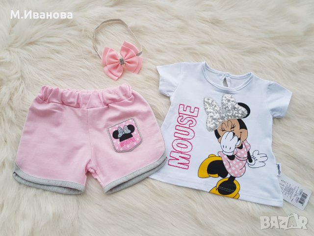 Комплект Мини Маус 6-9-12 месеца, снимка 4 - Комплекти за бебе - 31893145