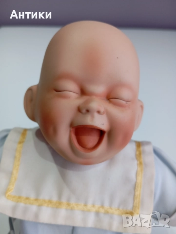 Колекционерска порцеланова кукла с печат , снимка 4 - Кукли - 52625176