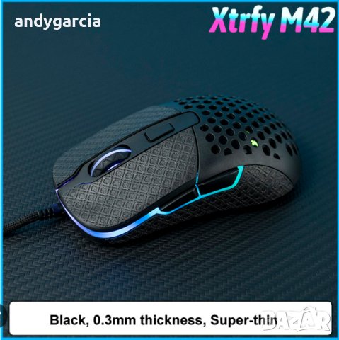  Xtrfy M42 Black оптична геймърска мишка RGB, Черен 