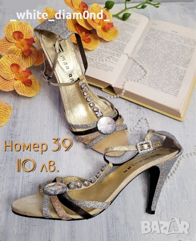 Дамски сандали и отворени обувки на ток номер 39, снимка 2 - Дамски обувки на ток - 49641791