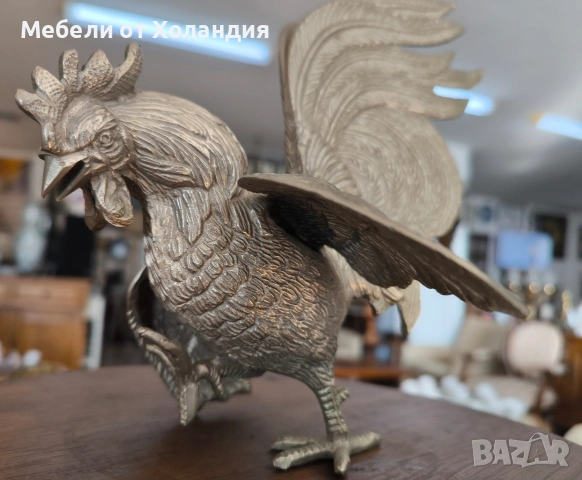 Двойка петли от посребрен калай, снимка 10 - Антикварни и старинни предмети - 53084075