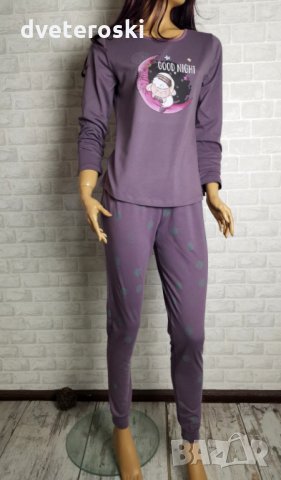 Дамска пижама с дълъг ръкав размер С, снимка 11 - Пижами - 23244714