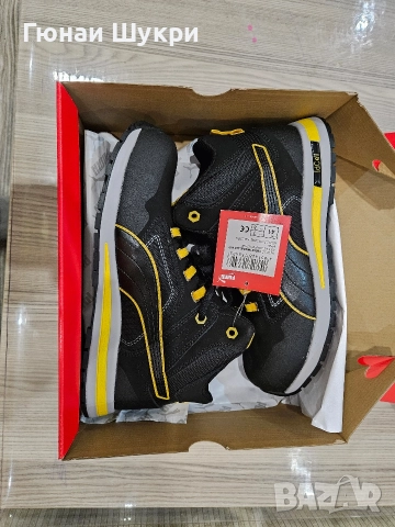 Работни защитни обувки Puma Crosstwist black mid Sb, снимка 7 - Маратонки - 52616801
