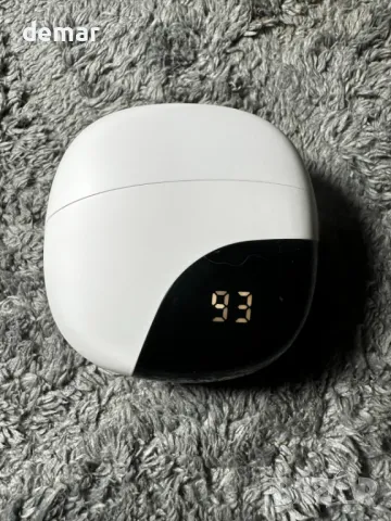 Слушалки с отворени уши, безжични Bluetooth 5.3 с калъф за зареждане с дигитален дисплей, IPX7, бели, снимка 9 - Безжични слушалки - 49114147