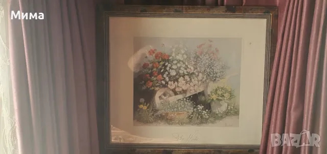 Голяма картина с дървена рамка, снимка 3 - Картини - 47470302