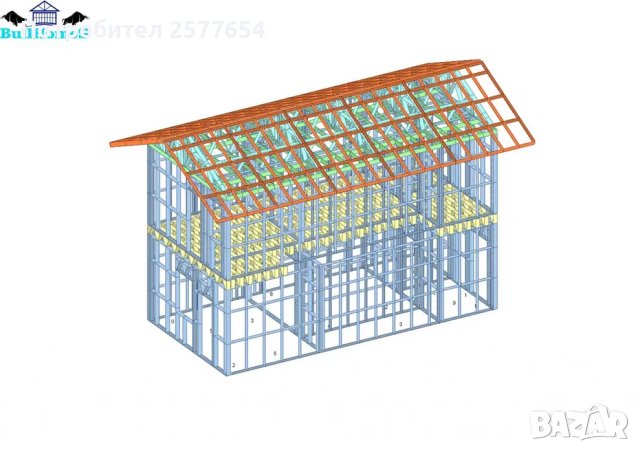 Къща,Бунгало,Преместваема къща,Сглобяеми къщи,Модулни,Жилищни-85,56м², снимка 4 - Строителни материали - 44157622