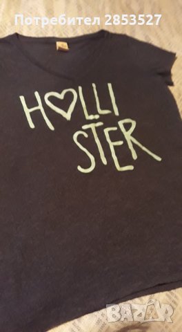 Hollister Тениска с щампа, снимка 1 - Тениски - 32111540