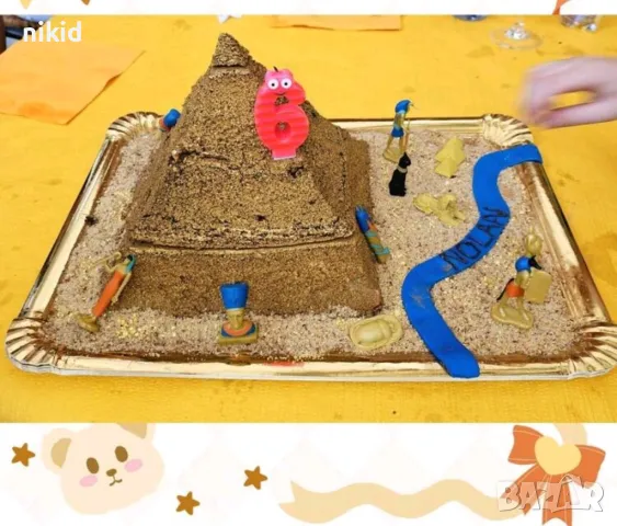 12 бр Египет египетски фигурки пирамиди фигурка топер играчки топер за игра и украса торта, снимка 5 - Фигурки - 50158034