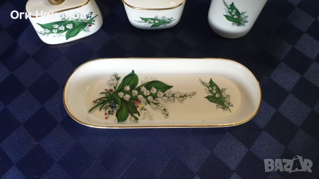 Порцеланов козметичен комплект Бавария с момини сълзи, снимка 2 - Антикварни и старинни предмети - 52222446