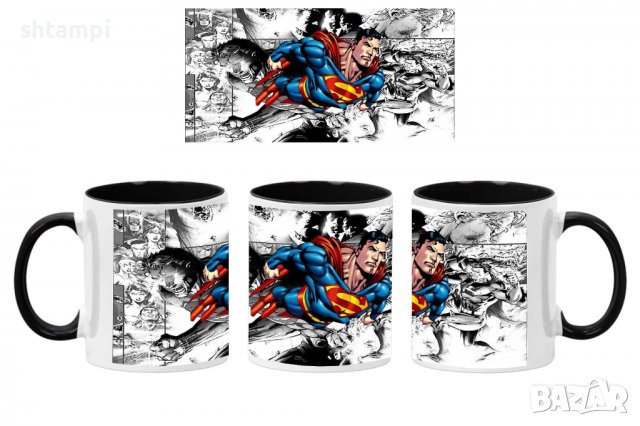 Чаша DC Superman 03,Керамична Чаша, Кафе Чай, Игра,Изненада,Подарък,Повод,Празник,Рожден Ден, снимка 2 - Чаши - 38512437