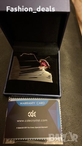 Нова Стилна Дамска огърлица с кристали Сърце Циркон Колие Свети Валентин, снимка 6 - Колиета, медальони, синджири - 35611166