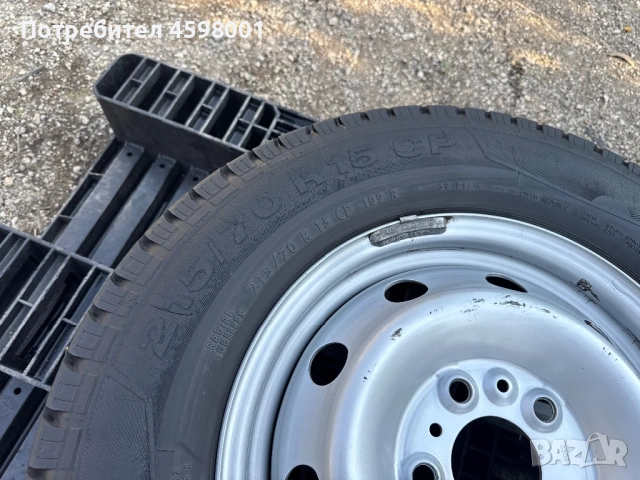 ЧИСТО НОВА Джанта 15цола 5x118+НОВА Гума Continental за Iveco Daily,Ducato,Boxer,Jumper,Movano, снимка 15 - Гуми и джанти - 53882228