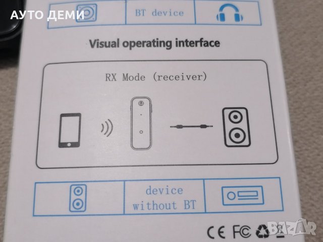 Hi-Fi STEREO 2 в 1 Блутут 5.0 аудио приемник предавател адаптер Bluetooth class 1 CE FC RoHS, снимка 17 - Аксесоари и консумативи - 35504284