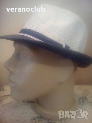 Мъжко бомбе бяло-синьо Лятно