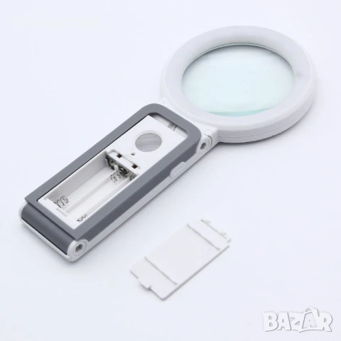 Увеличителна лупа за четене х10 с големина 80мм и 18 светодиода за осветление, снимка 6 - Други инструменти - 50738438