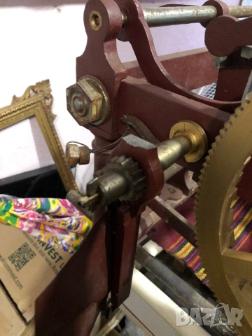 Механизъм от часовникова кула, снимка 3 - Антикварни и старинни предмети - 52468968