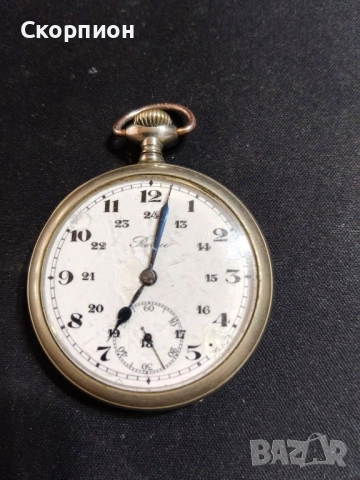 Швейцарски джобен часовник с посребрени капаци - REVUE - 17 РУБИНА, снимка 13 - Джобни - 47157361